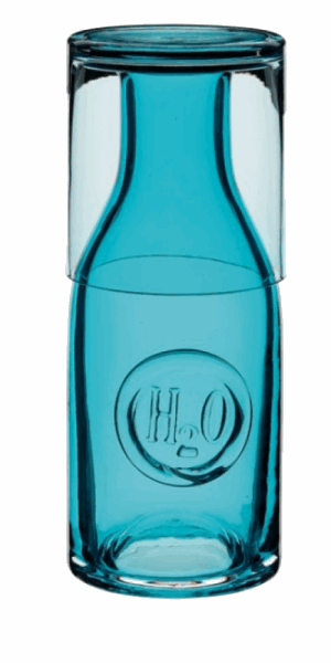 DARTINGTON CRYSTAL H2O CARAFE & UP GLASS